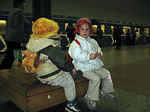 С детьми в метро